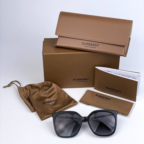 SALE! NEW Burberry BE4347 EMILY 501/87 Black Gradient Square Women Sunglasses main image 2
